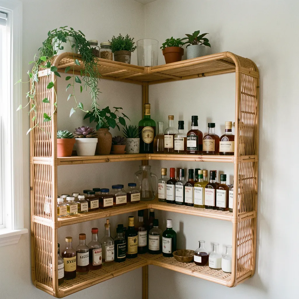 Modern compact bar corner design