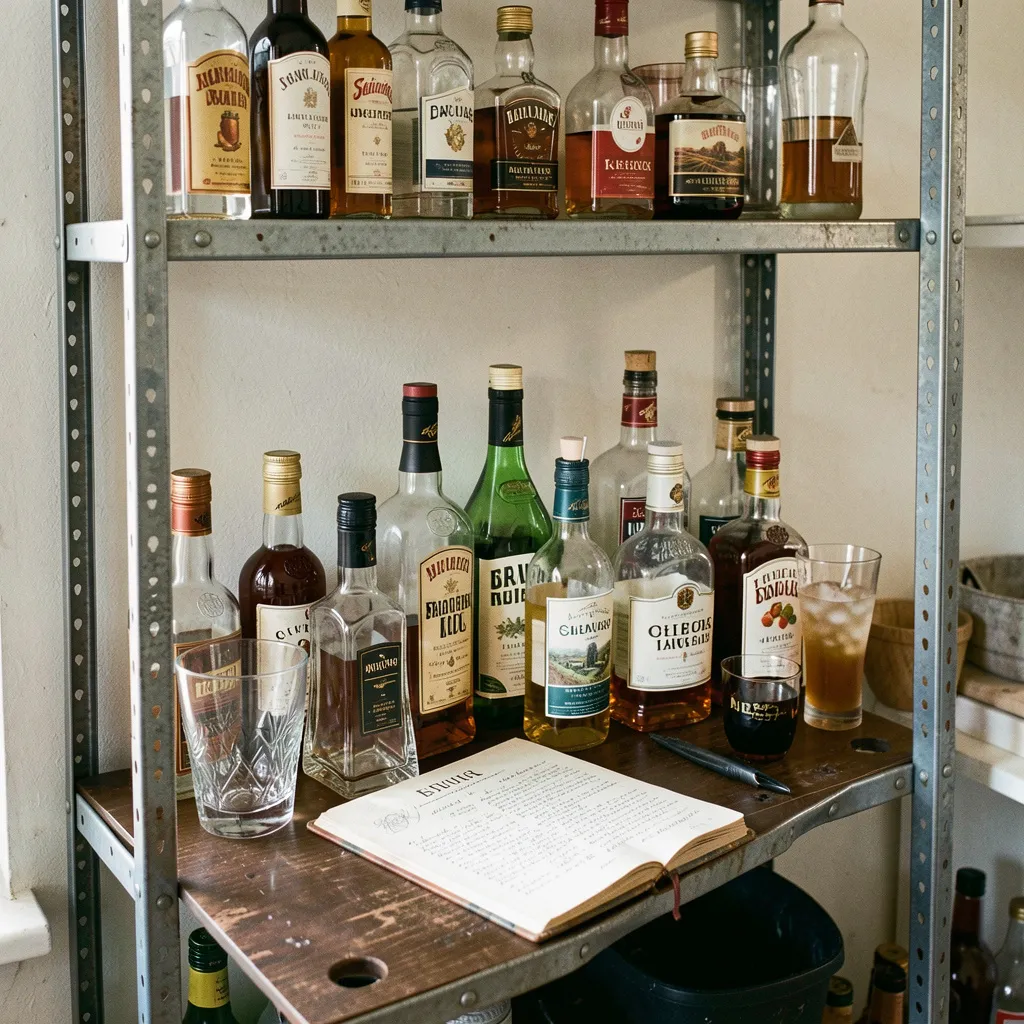 Final polished home bar presentation